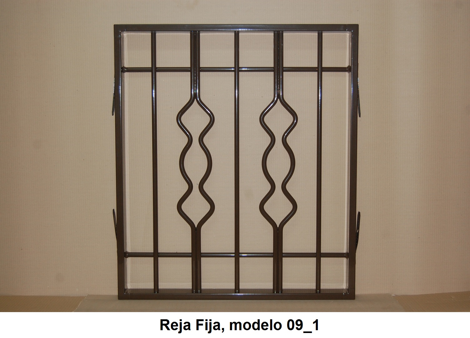 Reja fija modelo 09_1 Marrón